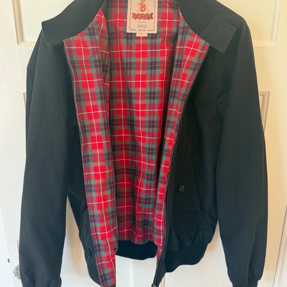 Baracuta G9 Dark Navy Harrington Rain Jacket 42 (Slim Fit) Made in England